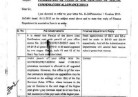 UP-GRADATION OF CLASS IV AND SANCTION OF SPECIAL COMPENSATORY ALLOWANCE 2015-16