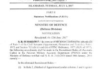 Amendment in Recruitment Rules of Accounts Cadre in PMAD (2017)