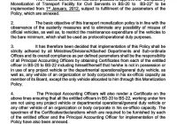 Rules/Policy for Monetization of Transport Facility for Civil Servants (BS-20 TO BS-22)